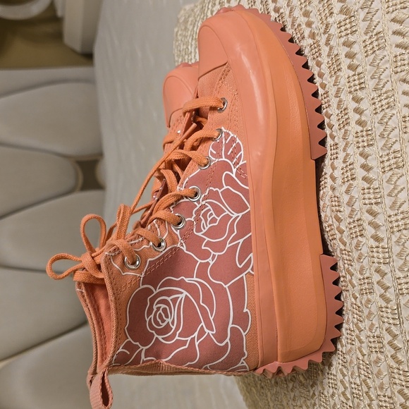 Converse Natasha Pink Floral High-Top Sneakers - Picture 4 of 15